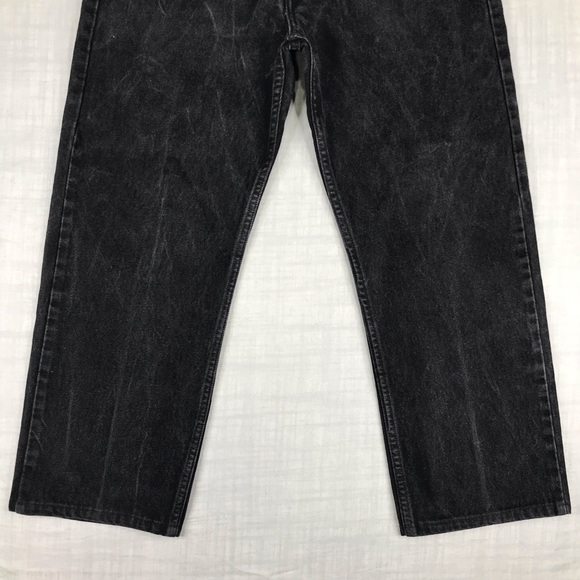 Vintage 90s Levis Mens 38x30 505 Black Jeans - Picture 5 of 15